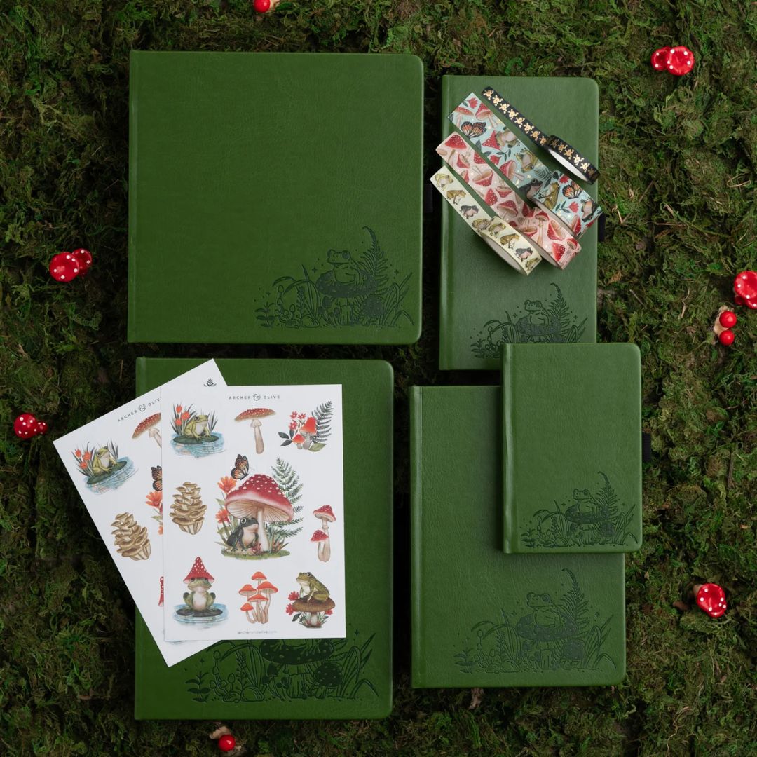 Archer & Olive Mushroom Monarch A6 Dot Grid Journal - Archer & Olive - Under the Rowan Trees