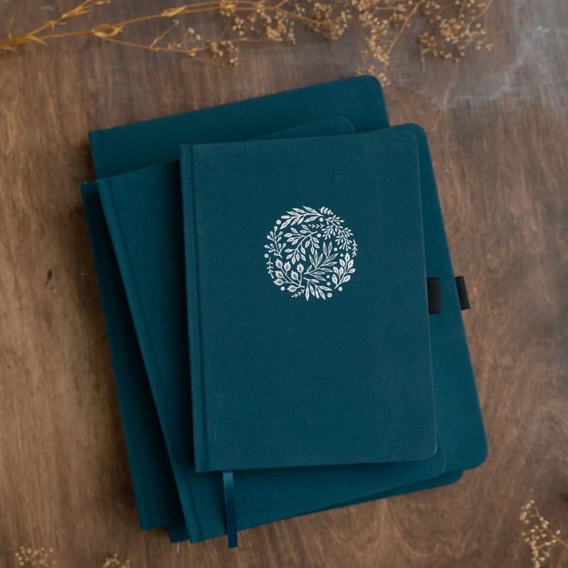 Signature Floral Dot Grid Notebook-Notebooks-Archer & Olive-B6