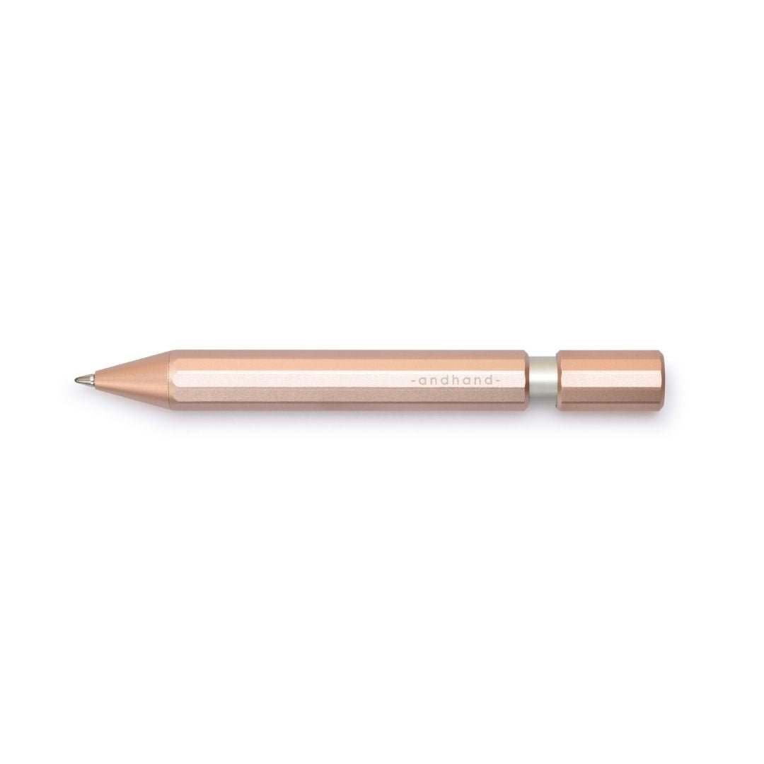 Aspect Retractable Pen - Blush Pink - Andhand - Under the Rowan Trees