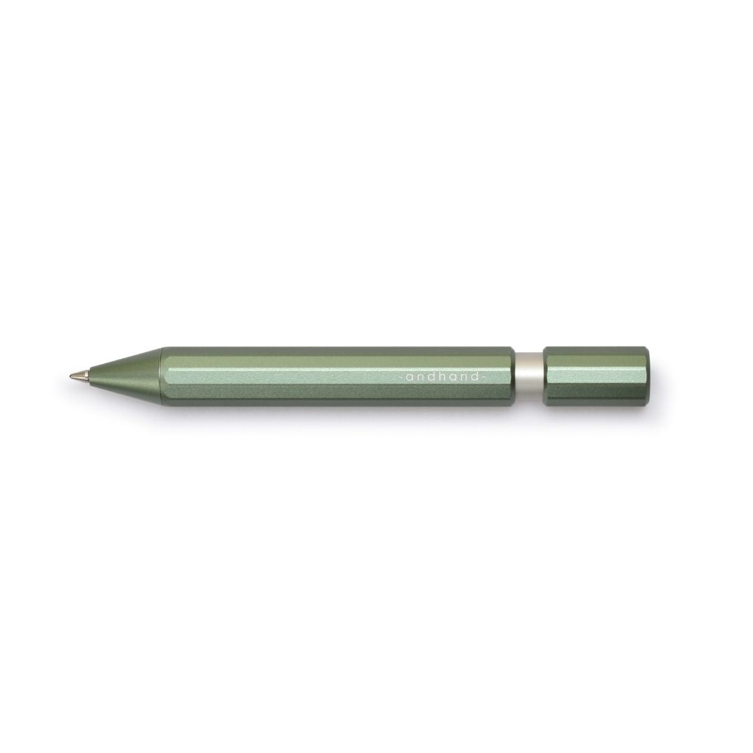 Aspect Retractable Pen - Forest Green - Andhand - Under the Rowan Trees