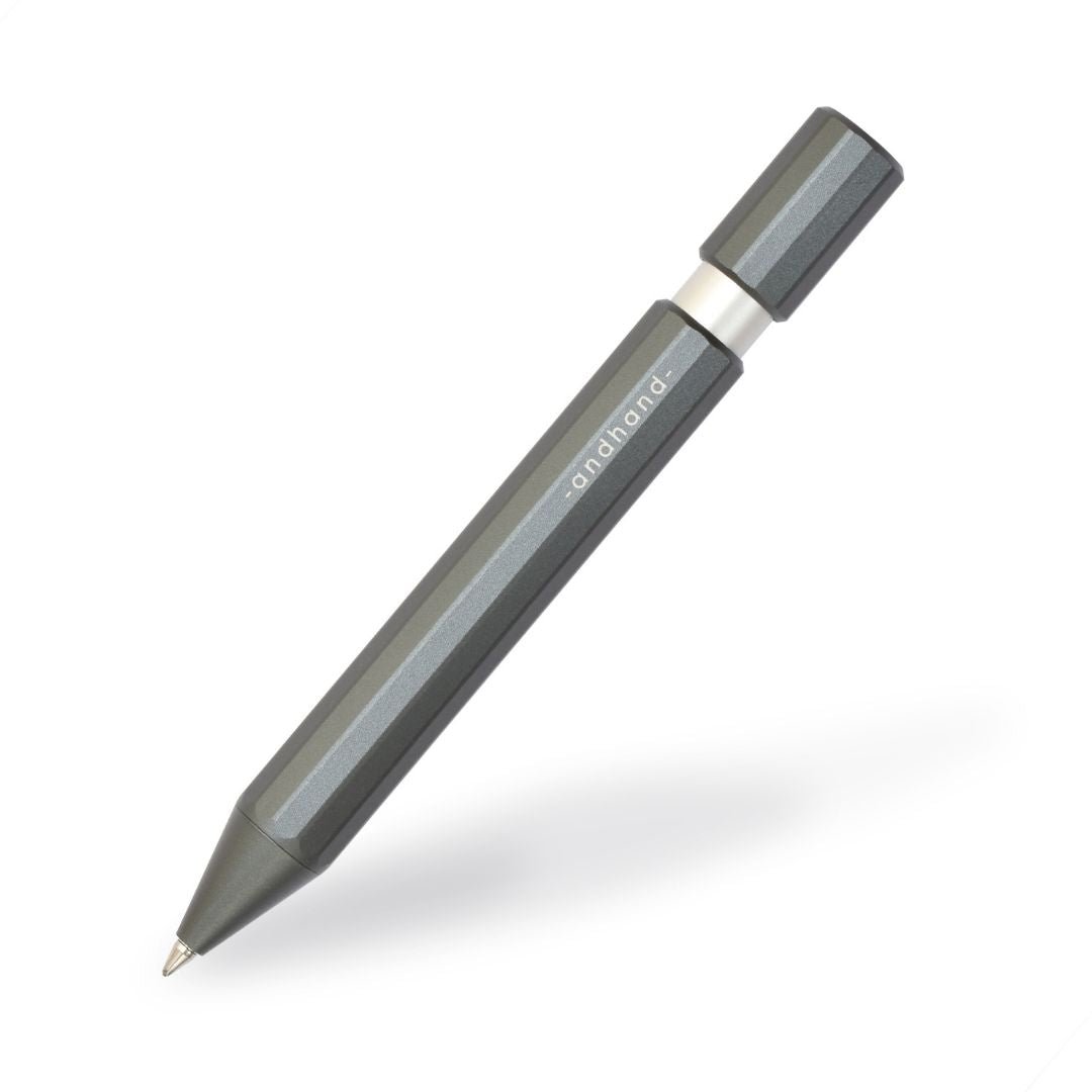 Aspect Retractable Pen - Slate Grey - Andhand - Under the Rowan Trees