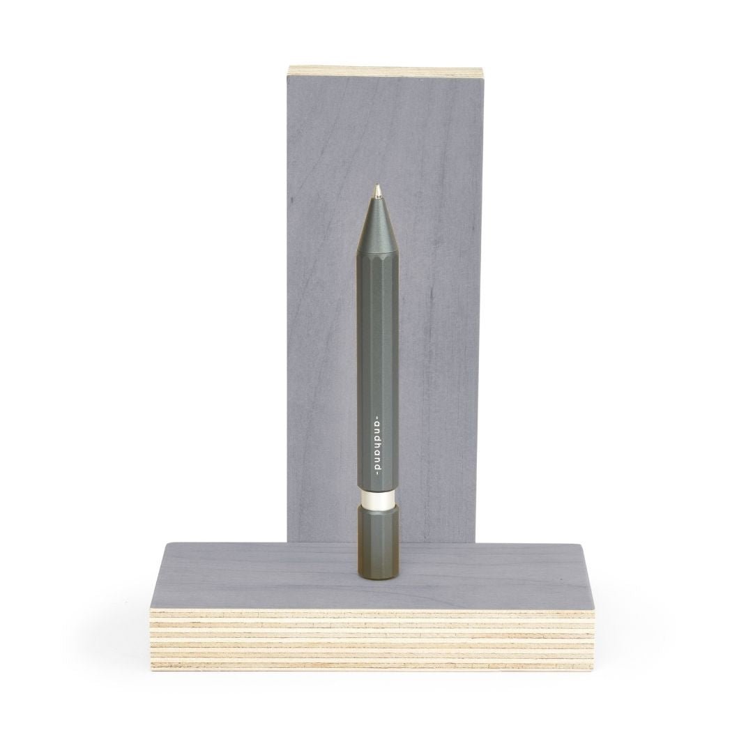 Aspect Retractable Pen - Slate Grey - Andhand - Under the Rowan Trees