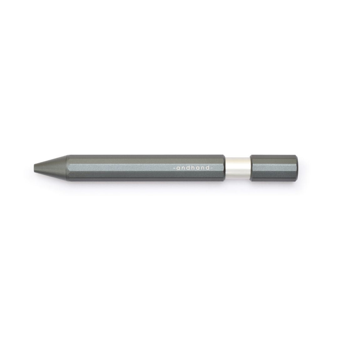 Aspect Retractable Pen - Slate Grey - Andhand - Under the Rowan Trees