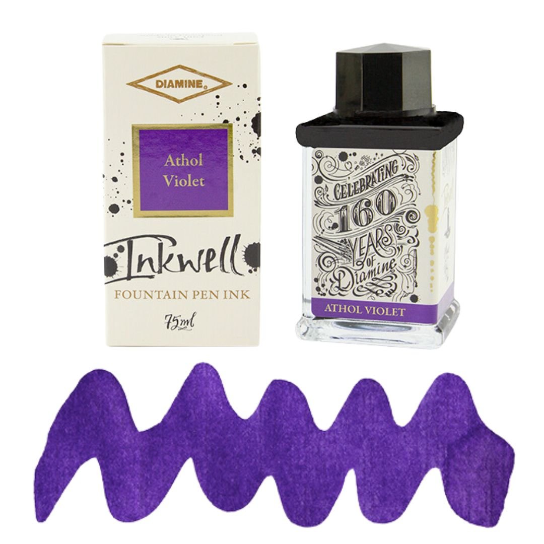 Athol Violet Diamine 160th Anniversary Fountain Pen Ink - Diamine - Under the Rowan Trees