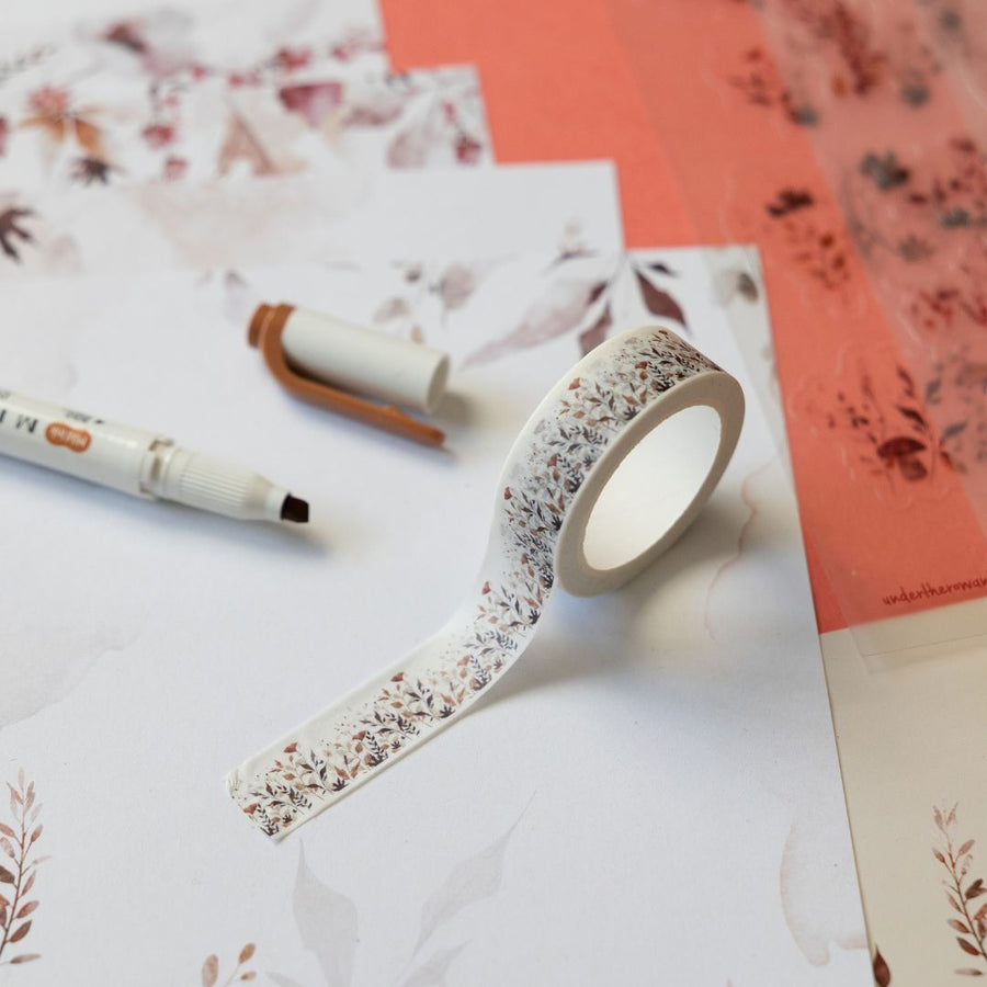 Autumn Leaves 15mm Washi Tape - Under the Rowan Trees