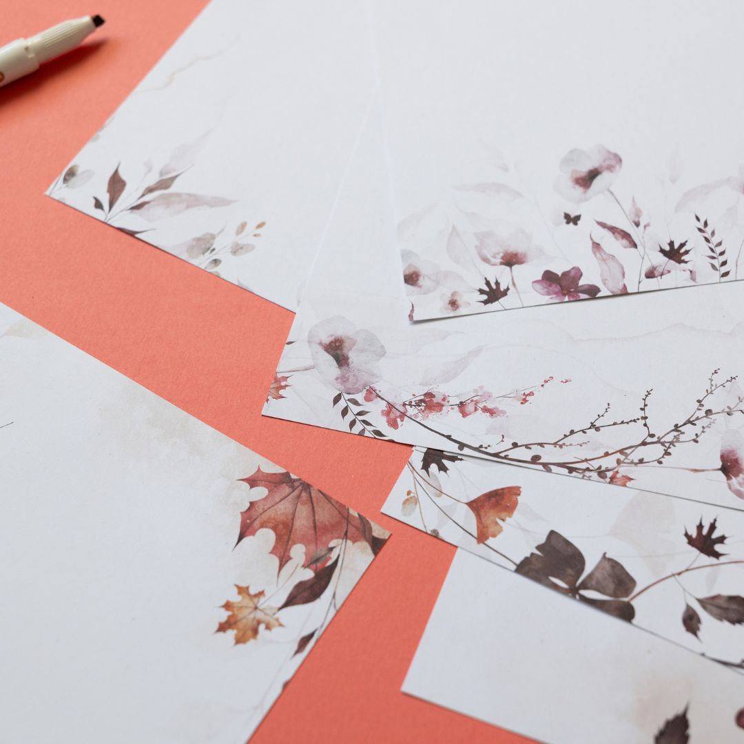 Autumn Leaves Stationery Rowan Berry Box - Under the Rowan Trees