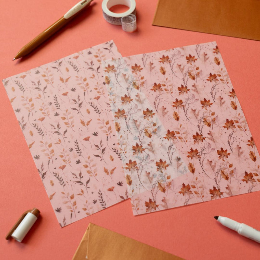 Autumn Leaves Stationery Rowan Berry Box - Under the Rowan Trees