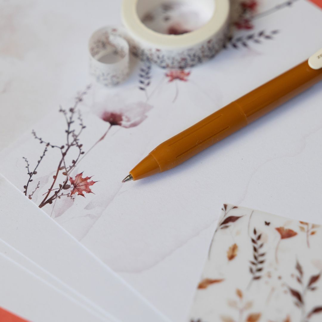 Autumn Leaves Stationery Rowan Berry Box - Under the Rowan Trees