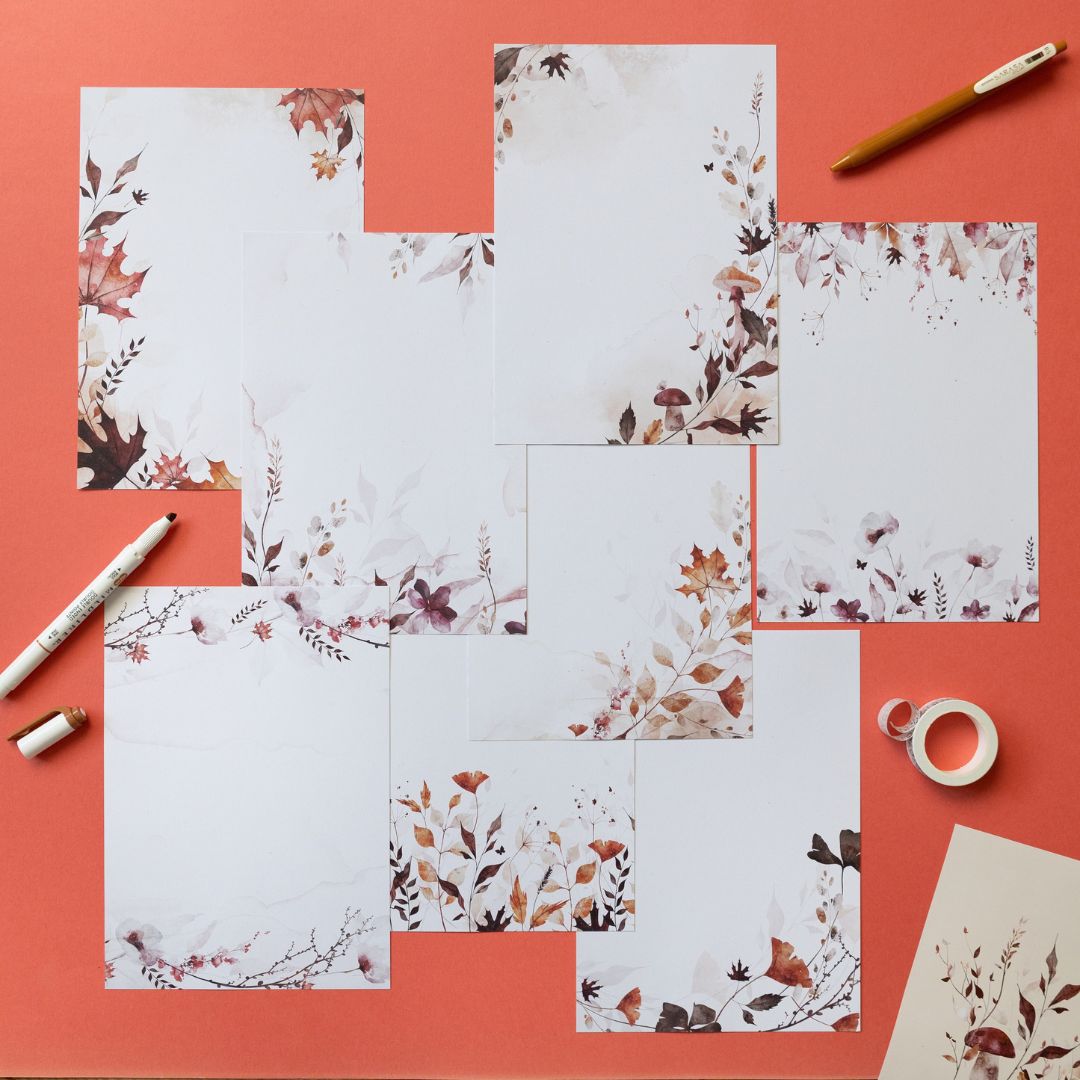 Autumn Leaves Stationery Rowan Berry Box - Under the Rowan Trees