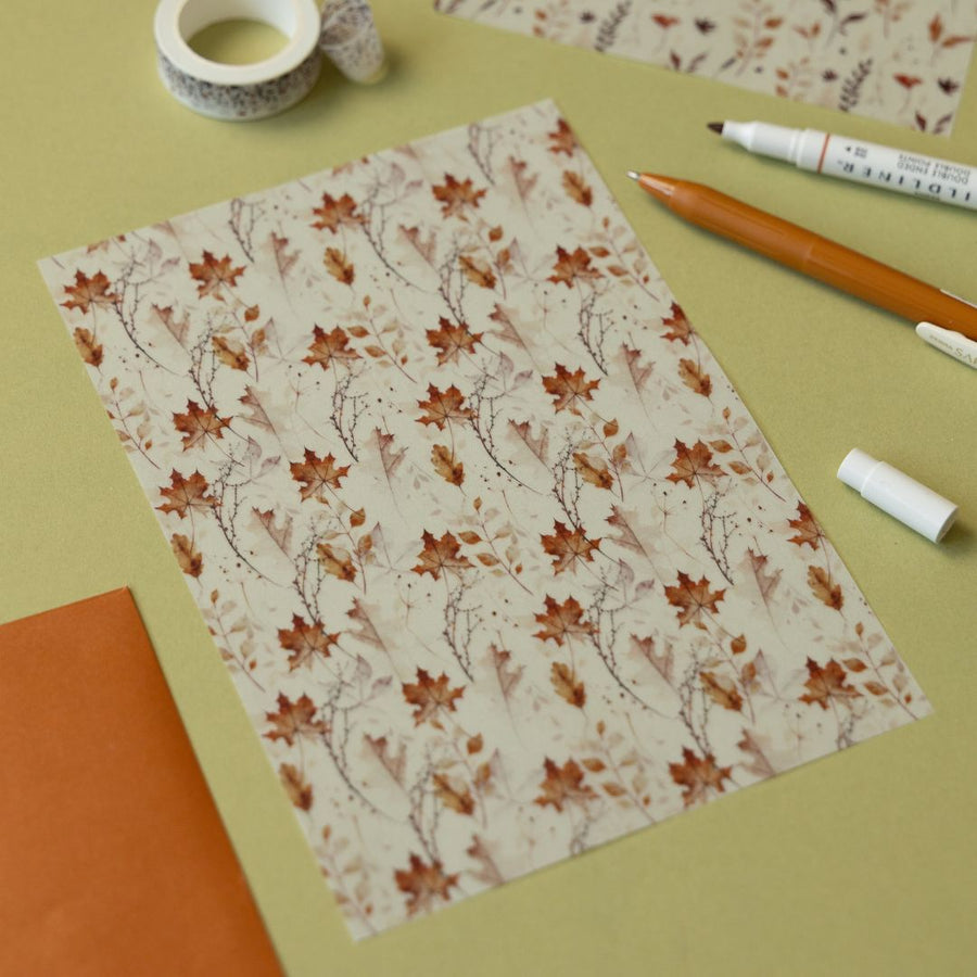 Autumn Leaves Stationery Rowan Berry Box - Under the Rowan Trees