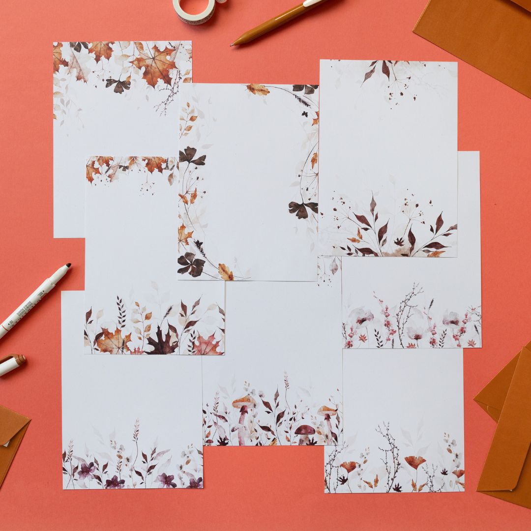 Autumn Leaves Stationery Rowan Berry Box - Under the Rowan Trees