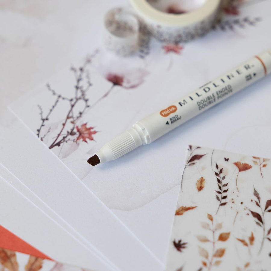 Autumn Leaves Stationery Rowan Berry Box - Under the Rowan Trees