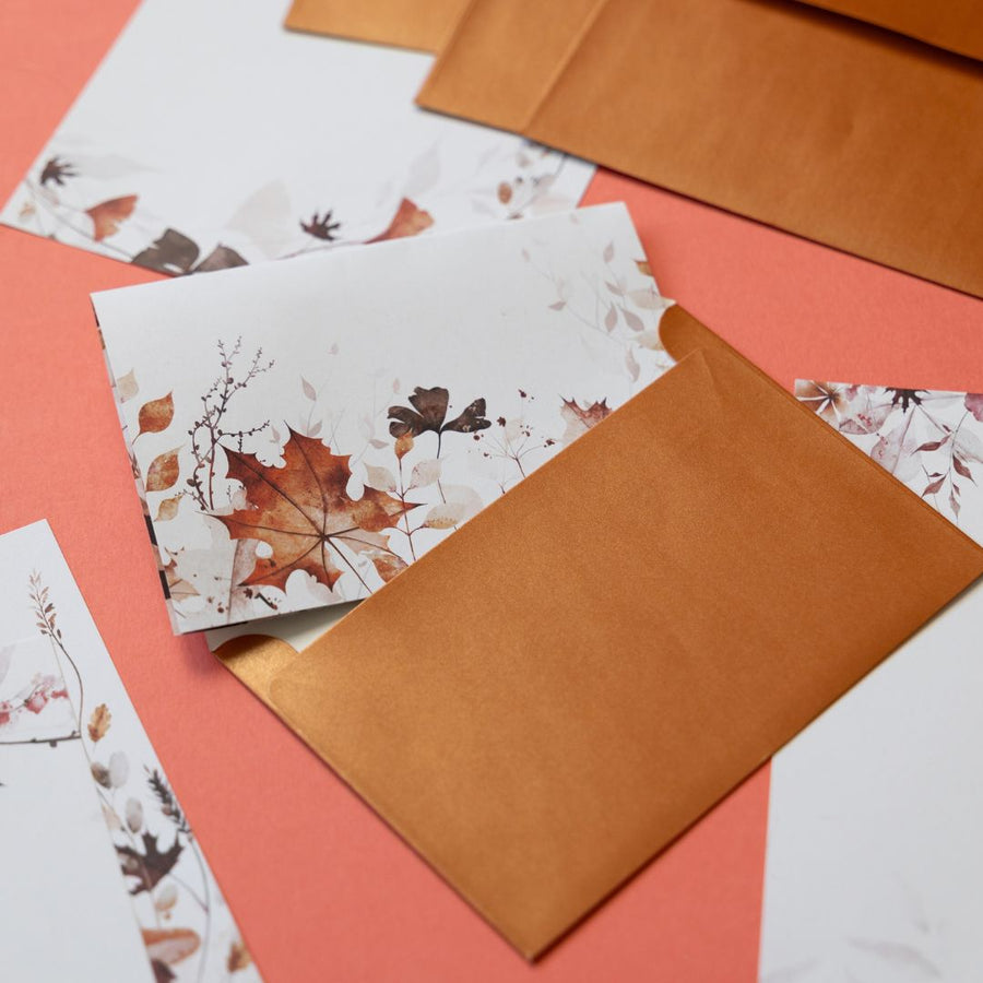 Autumn Leaves Stationery Rowan Berry Box - Under the Rowan Trees