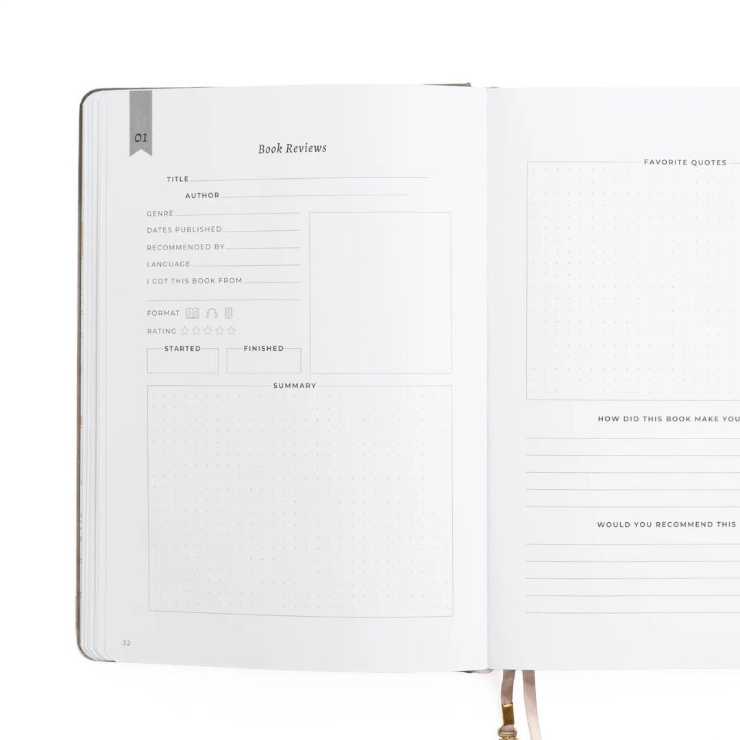 B5 Reading Journal Vintage Library in Lilac Archer & Olive - Archer & Olive