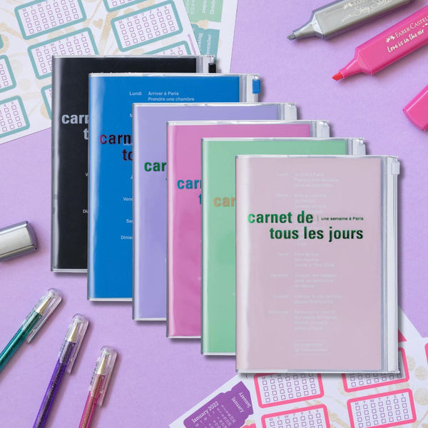B6 Notebook Tous le Jours-Notebooks-Mark's Inc.-Ocean Blue