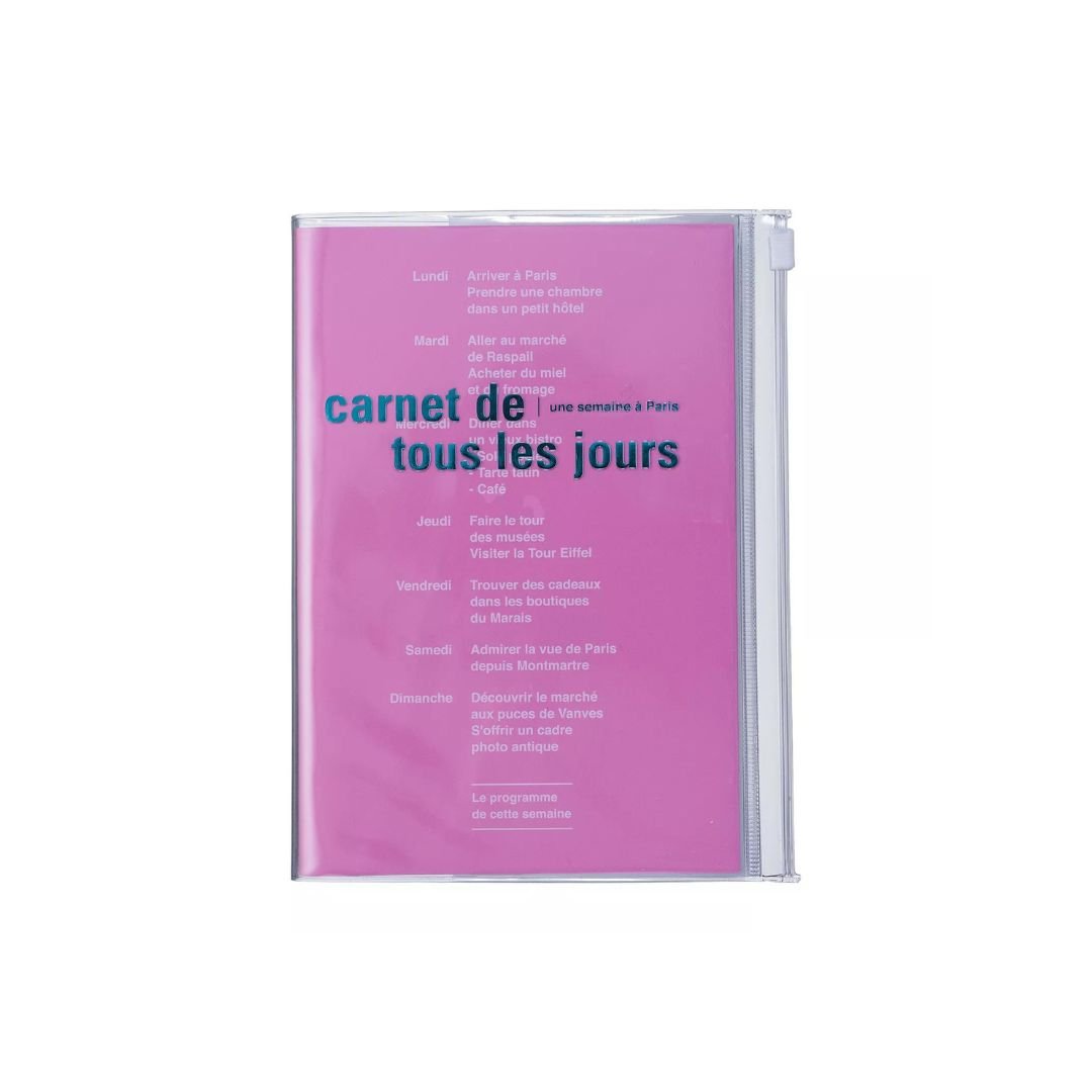 B6 Notebook Tous le Jours-Notebooks-Mark's Inc.-Vivid Pink