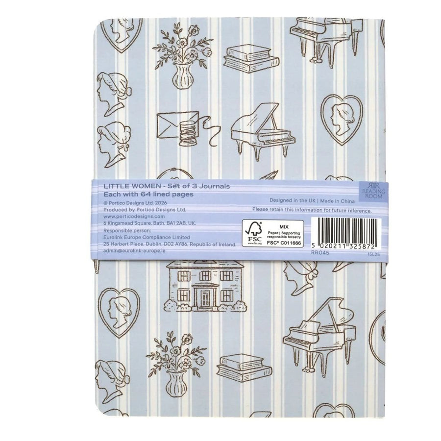 B6 Notebooks Little Women Set of 3 - Portico Designs