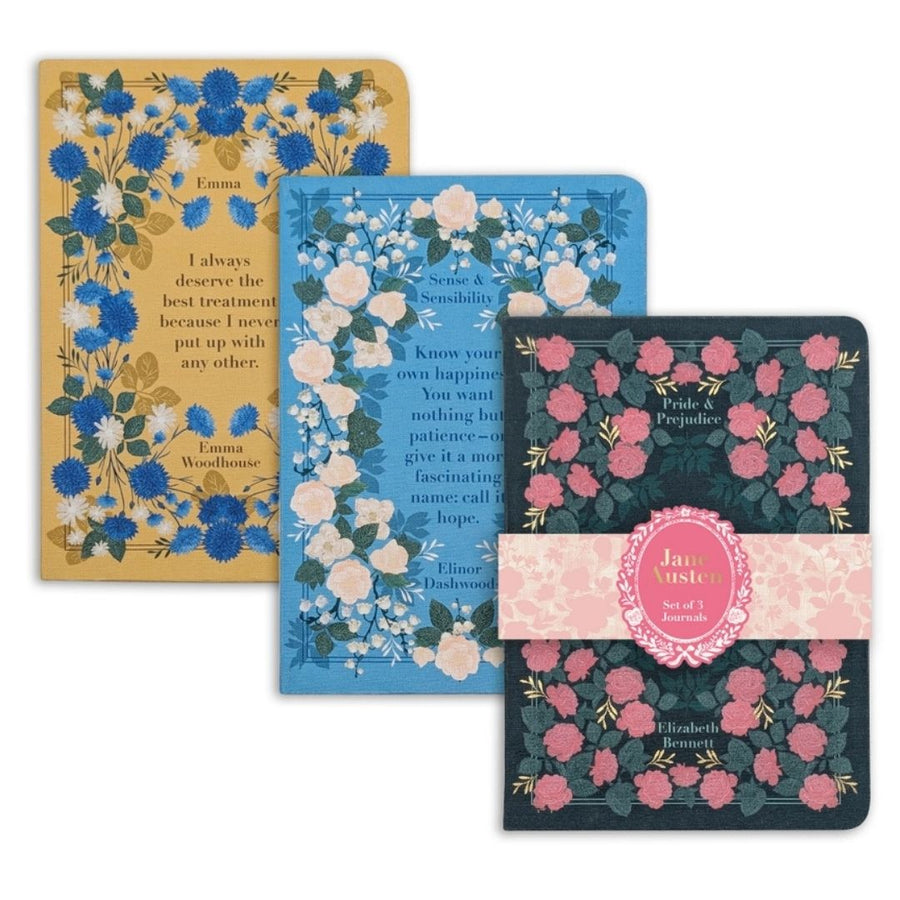 B6 Notebooks Pride & Prejudice Set of 3 - Portico Designs