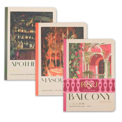 B6 Notebooks Romeo & Juliet Set of 3 - Portico Designs