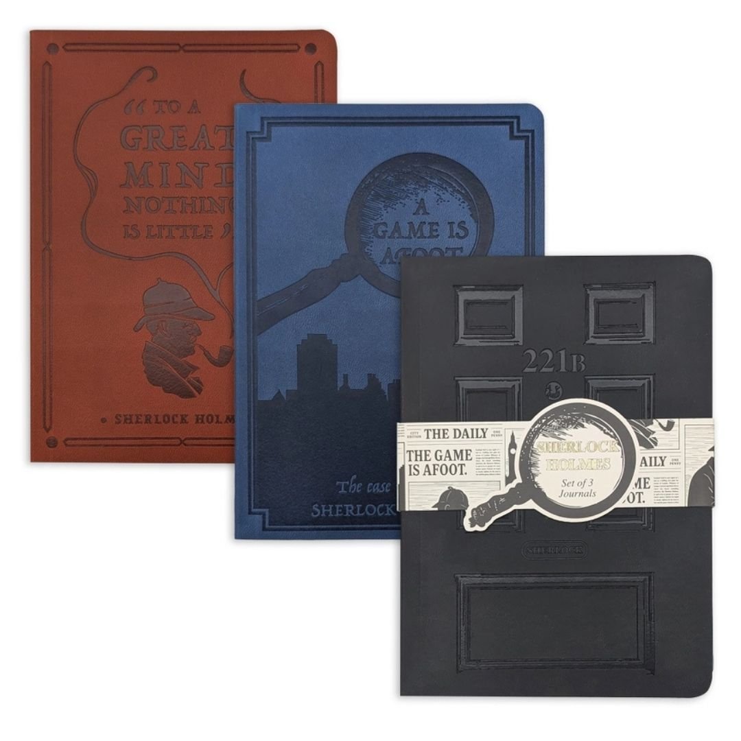B6 Notebooks Sherlock Holmes Set of 3 - Portico Designs