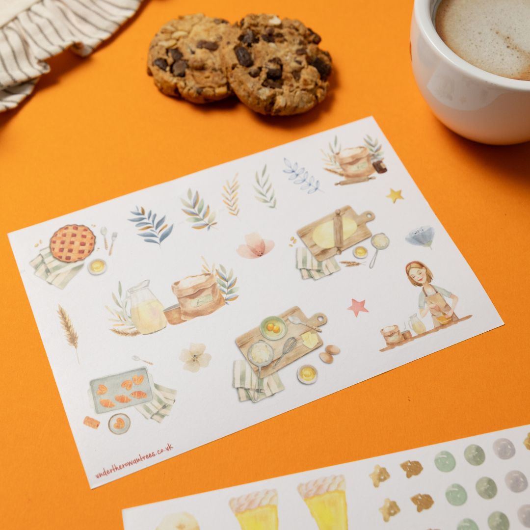 Baking Sticker Sheets - Scenes - Under the Rowan Trees