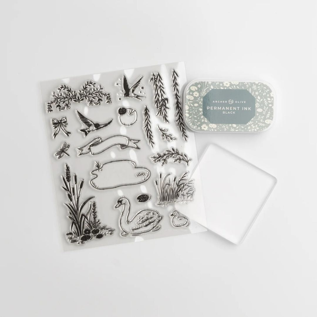 Beneath the Willows Stamp Set Archer & Olive - Archer & Olive - Under the Rowan Trees