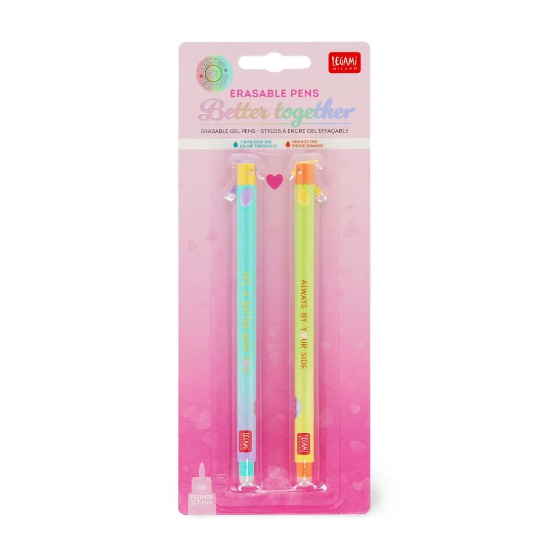 Better Together - Set of 2 Erasable Pens Valentine Edition 2026 - Legami