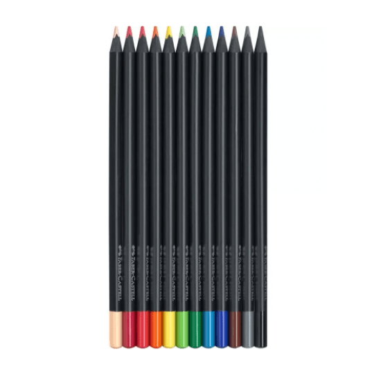 Black Edition 12 Colour Pencils Faber - Castell - Faber - Castell - Under the Rowan Trees