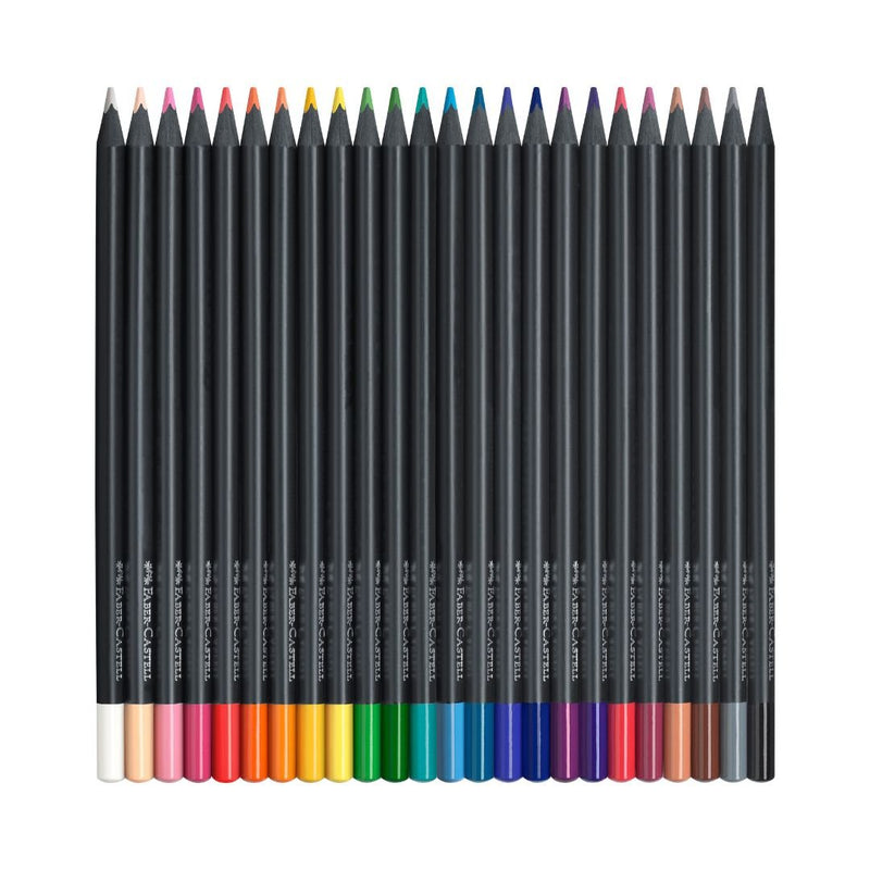 Colour Pencils Black Edition Set of 24 Faber-Castell-Coloured Pencils-Faber-Castell-