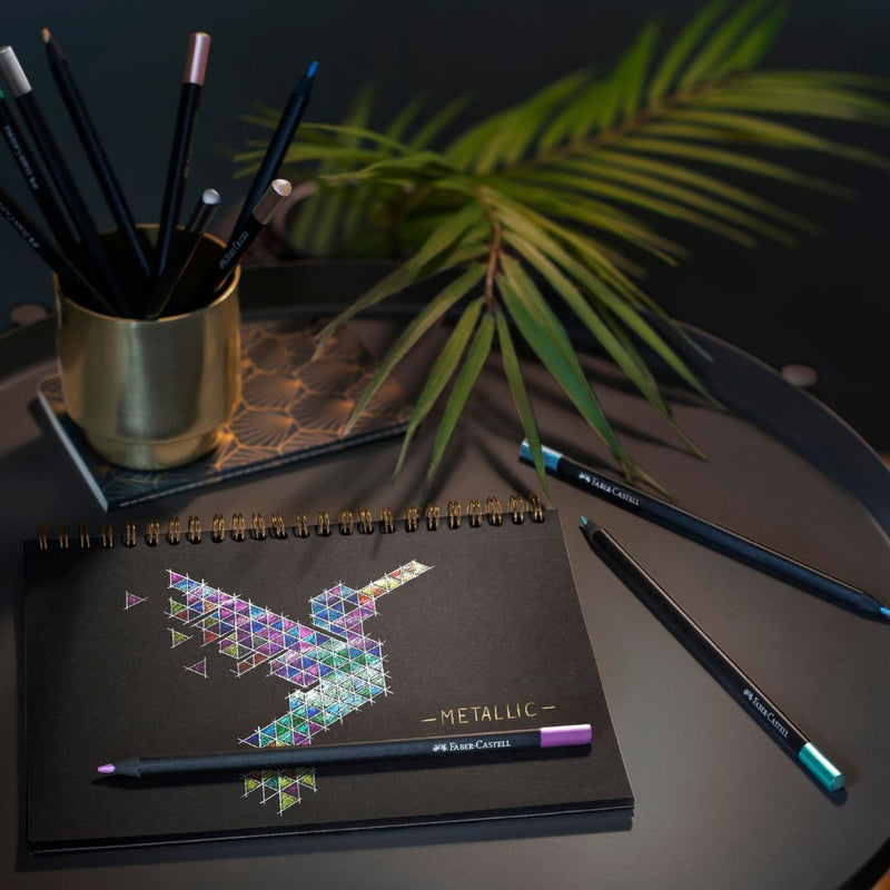 Metallic Colour Pencils Black Edition Faber-Castell-Coloured Pencils-Faber-Castell-