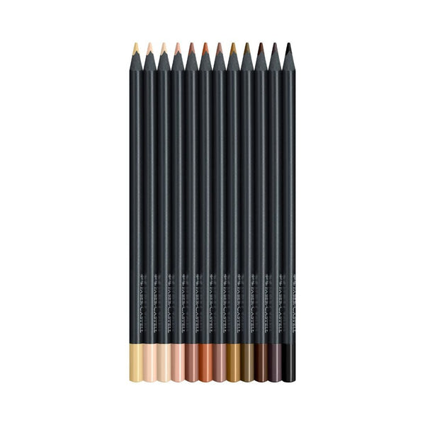 Skin Tone Colour Pencils Black Edition Faber-Castell-Coloured Pencils-Faber-Castell-