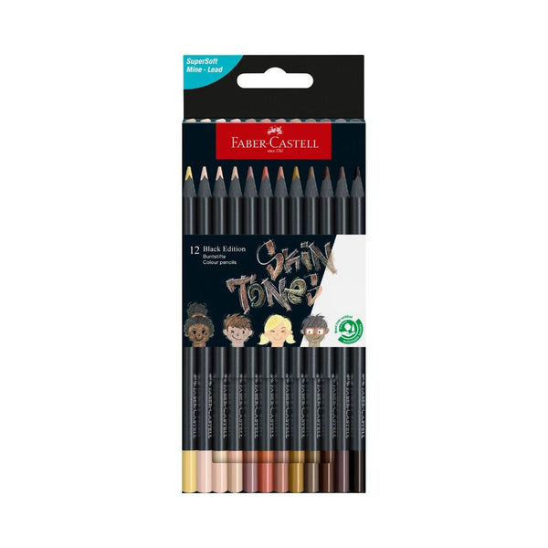 Skin Tone Colour Pencils Black Edition Faber-Castell-Coloured Pencils-Faber-Castell-