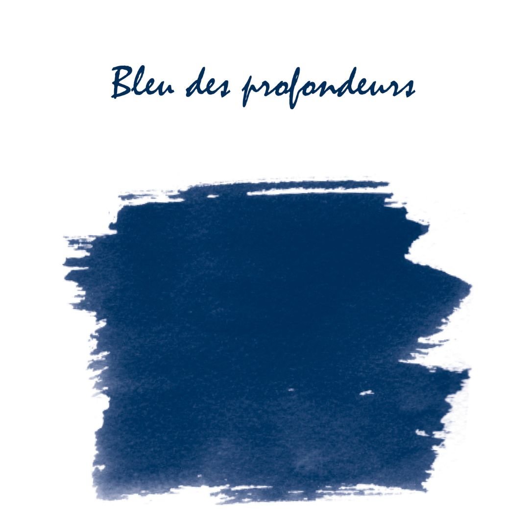 Bleu des Profondeurs Herbin Fountain Pen Ink Bottle 10ml - Herbin - Under the Rowan Trees