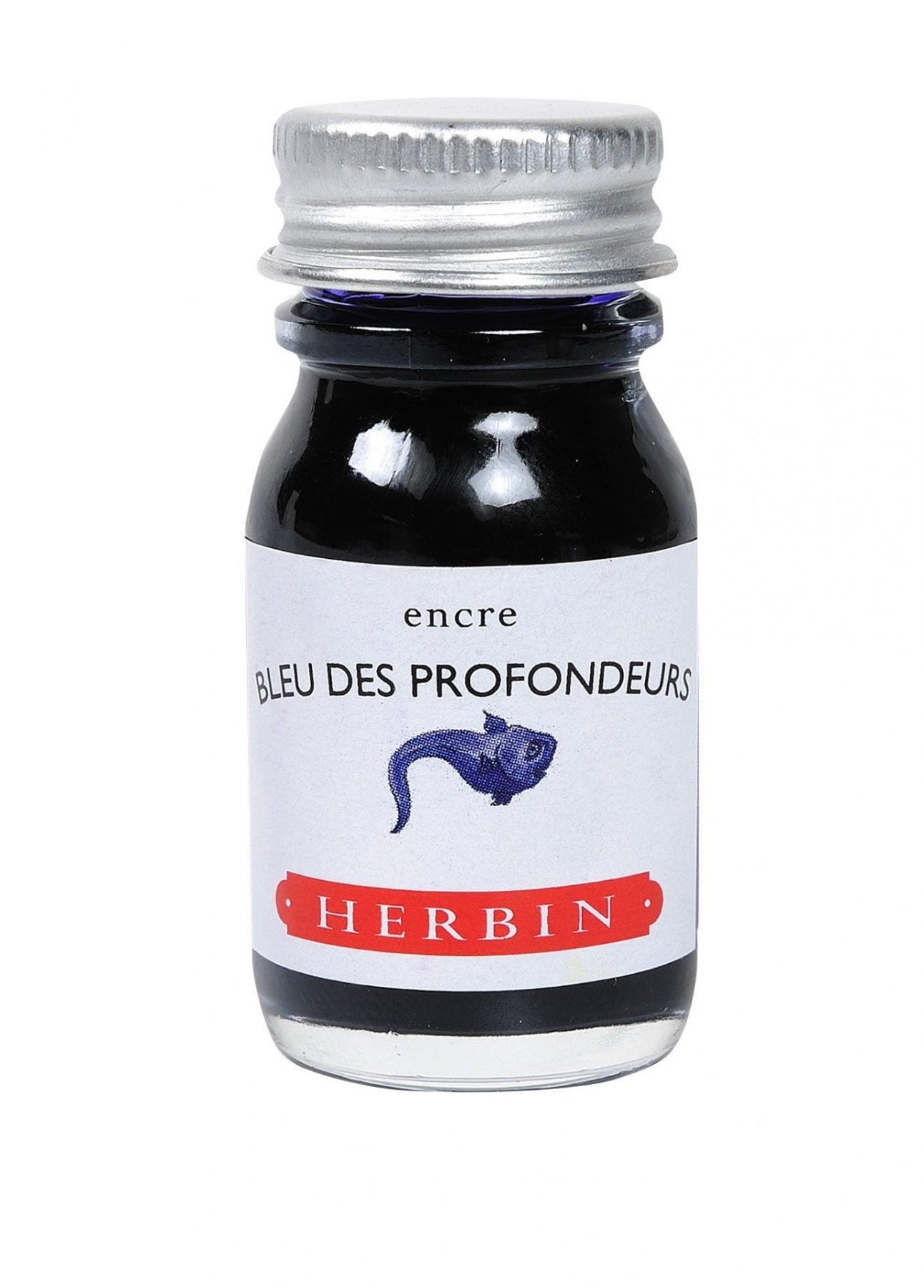 Bleu des Profondeurs Herbin Fountain Pen Ink Bottle 10ml - Herbin - Under the Rowan Trees