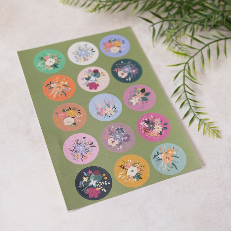 Blooming Meadow Sticker Sheets-Stickers-Under the Rowan Trees-Circles