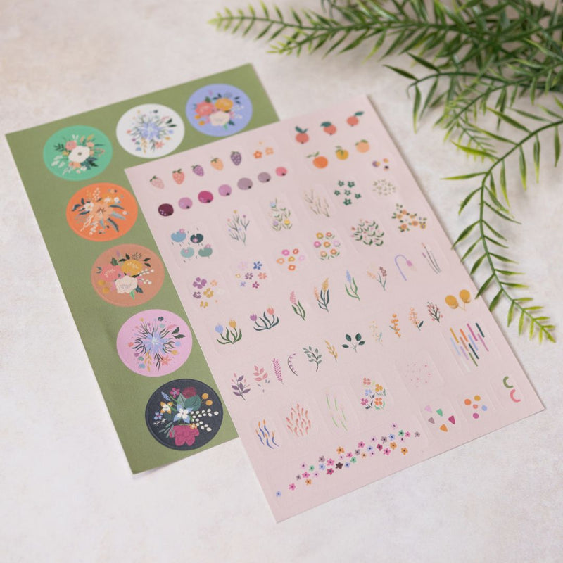 Blooming Meadow Sticker Sheets-Stickers-Under the Rowan Trees-Set of Two
