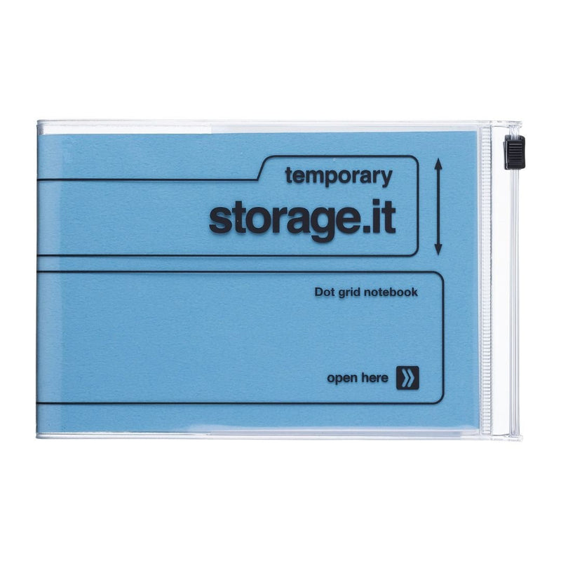 A6 Dot Grid Storage.It Notebook-Notebooks-Mark's Inc.-Light Blue