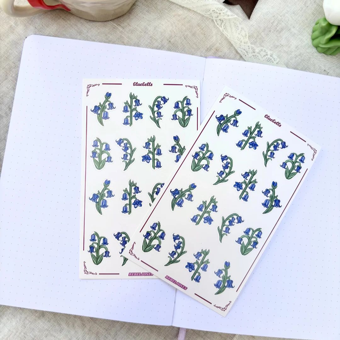 Bluebells Sticker Sheet - Rebel Jones