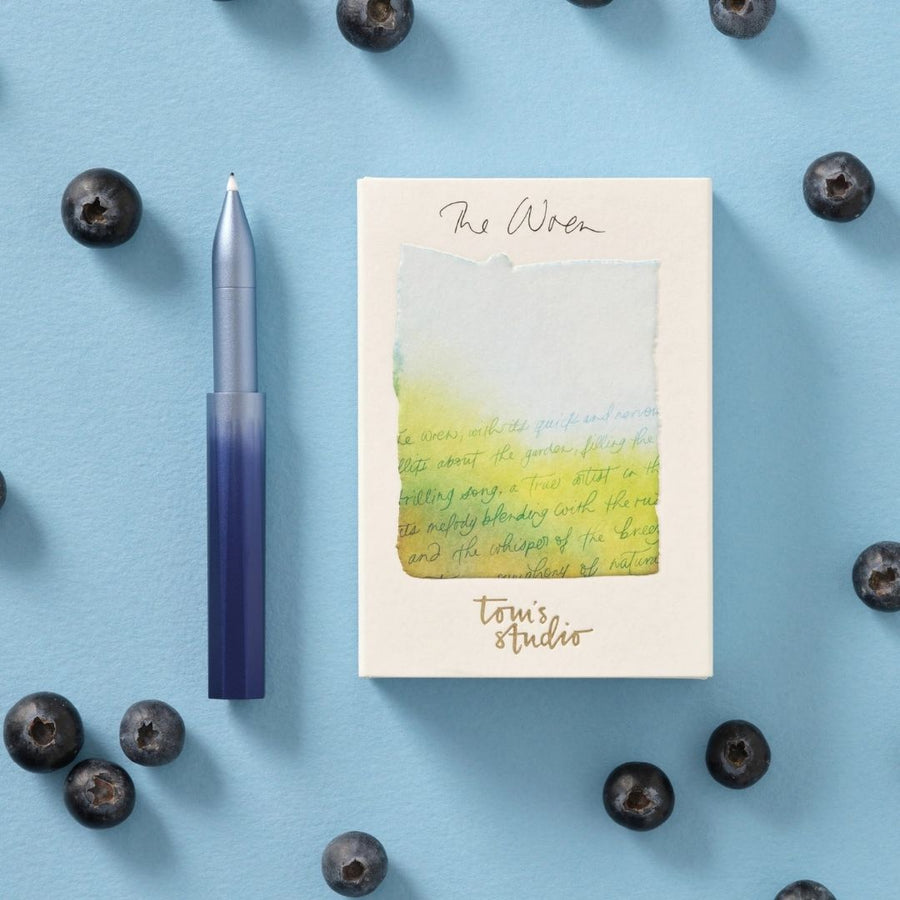 Blueberry Wren - Refillable Writing Pen - Tom's Studio