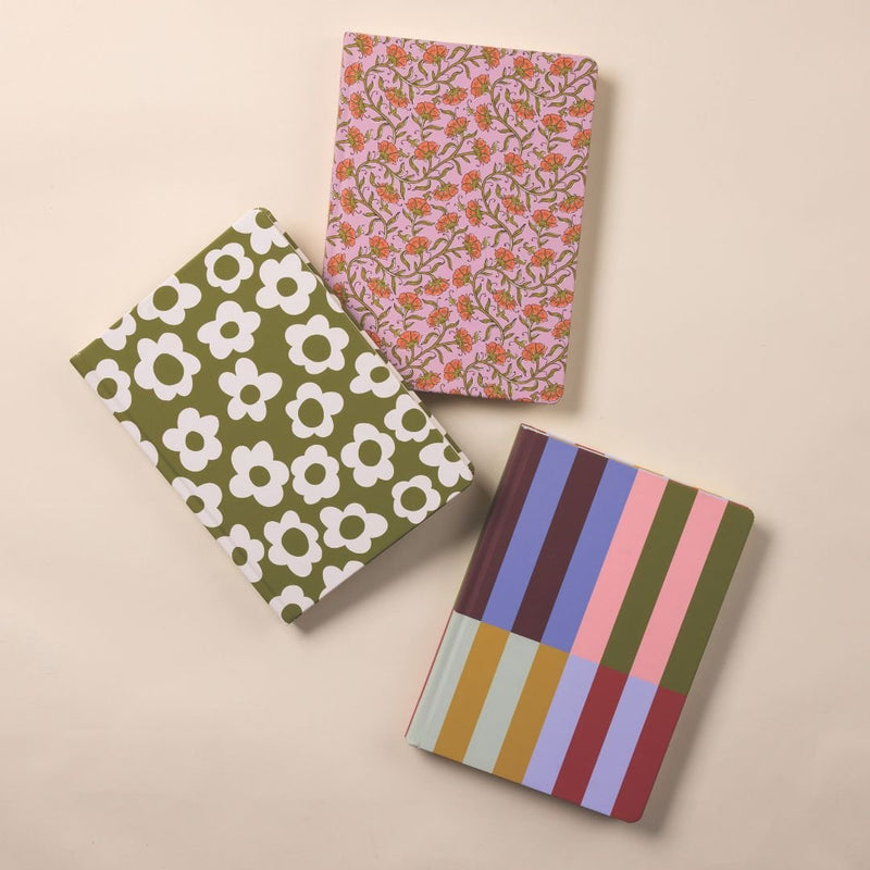Bold Stripe Soft Touch Jumbo Journal-Notebooks-Designworks Collective-