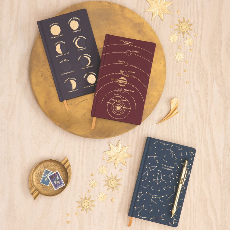 Bookcloth Hardcover Lined Journal-Notebooks-Designworks Collective-Written in the Stars