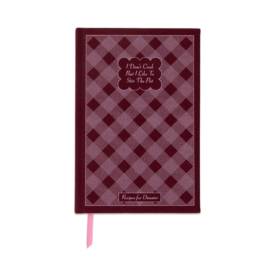 Bookcloth Lined Journal - Self Help Collection - I Don't Cook - Designworks Collective