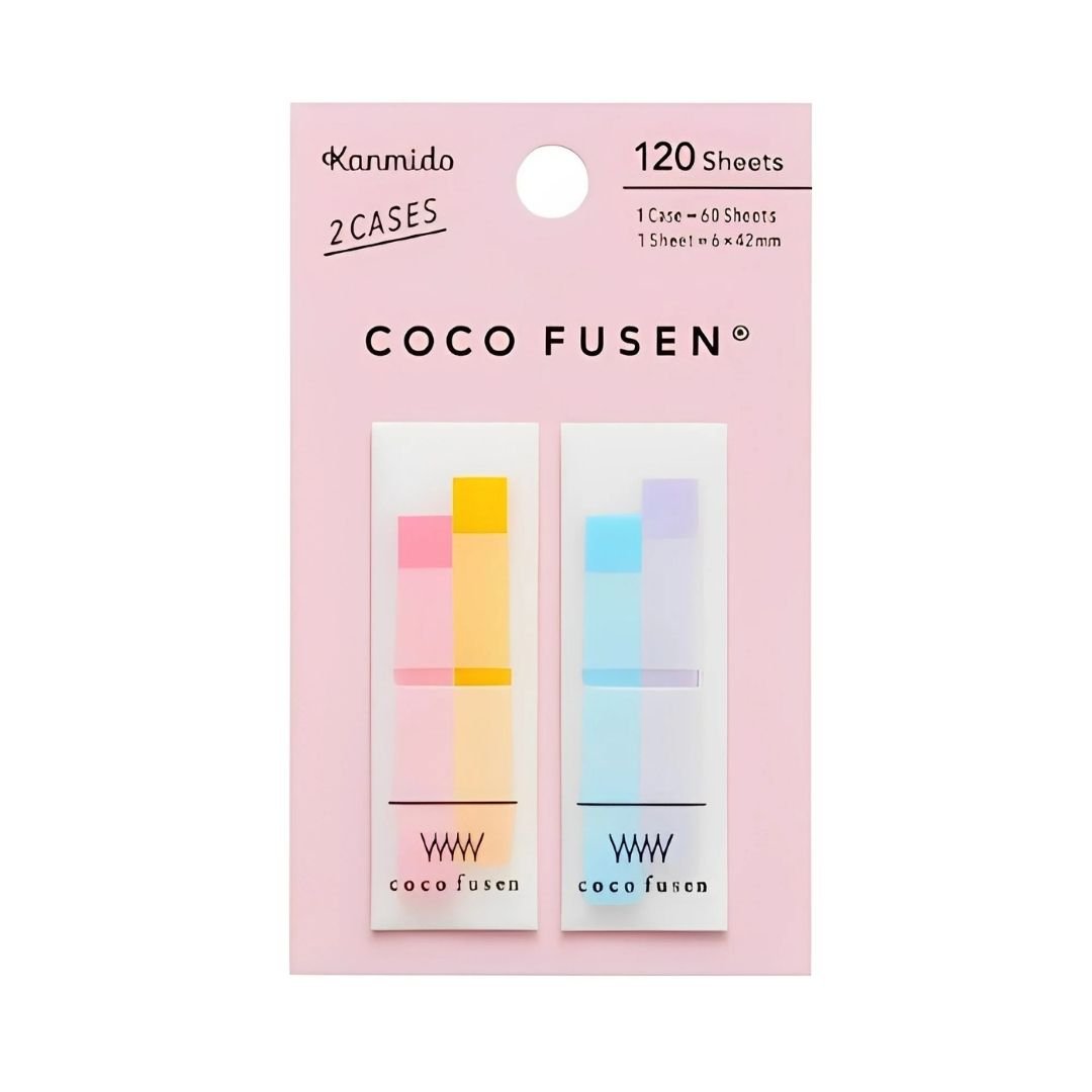 Bookmark Sticky Notes Coco Fusen - Pastel Pink S - Kanmido