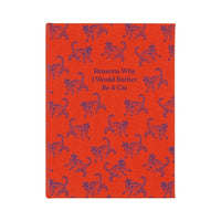 Bookstyle Notepad 'Reasons Why I Would Rather Be a Cat' - Designworks Collective - Under the Rowan Trees