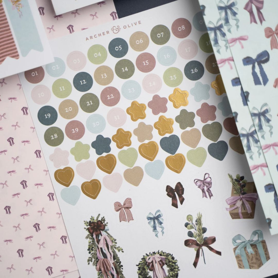 Bows & Boughs Monthly Planner Kit Archer & Olive - Archer & Olive