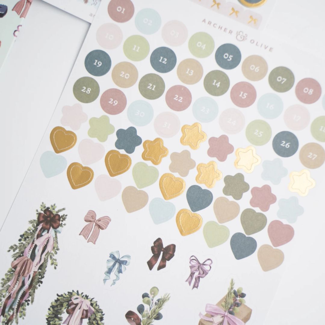 Bows & Boughs Monthly Planner Kit Archer & Olive - Archer & Olive