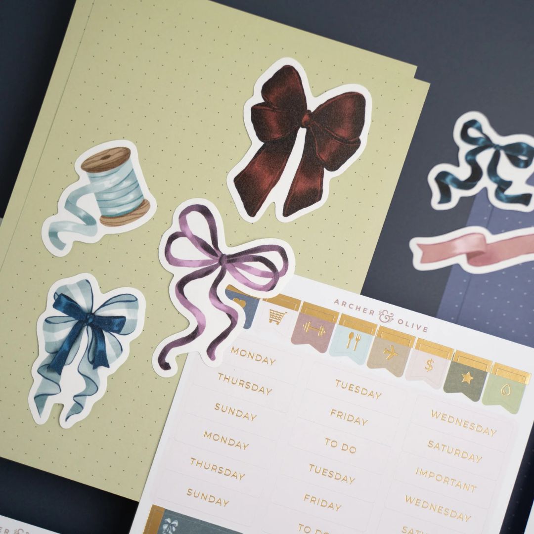 Bows & Boughs Monthly Planner Kit Archer & Olive - Archer & Olive