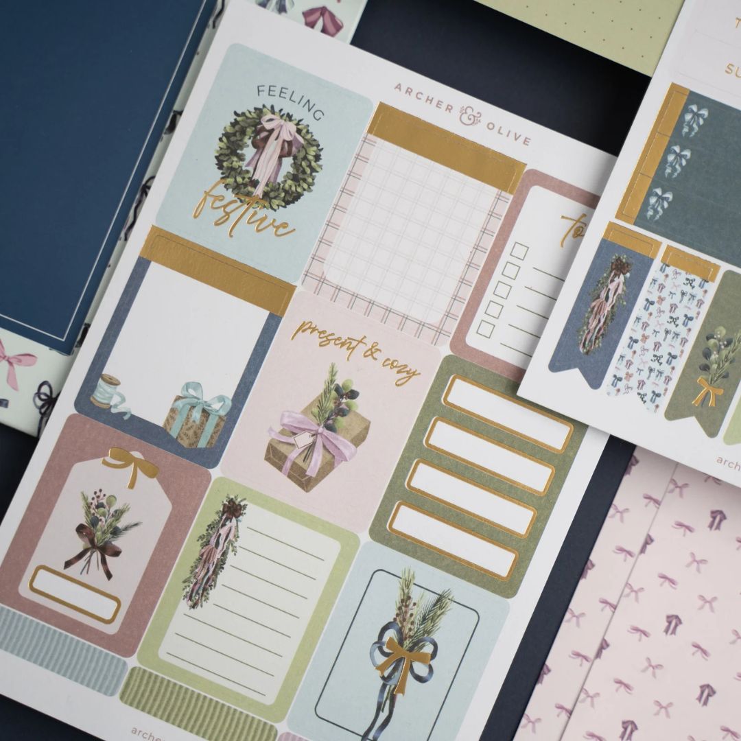 Bows & Boughs Monthly Planner Kit Archer & Olive - Archer & Olive
