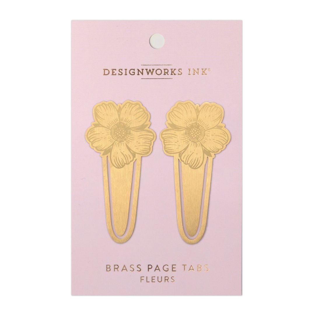 Brass Page Markers-Bookmarks-Designworks Collective-Fleurs