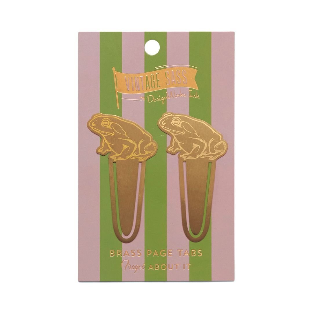 Brass Page Markers-Bookmarks-Designworks Collective-Frogs